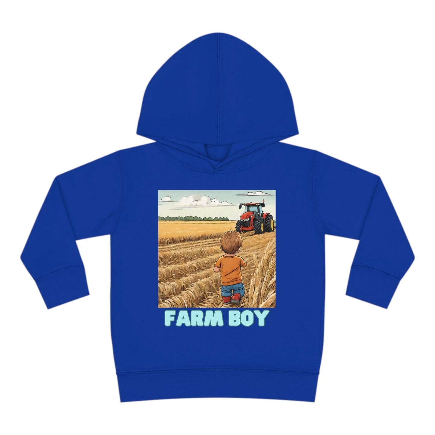 Farm Boy Toddler Pullover Fleece Hoodie