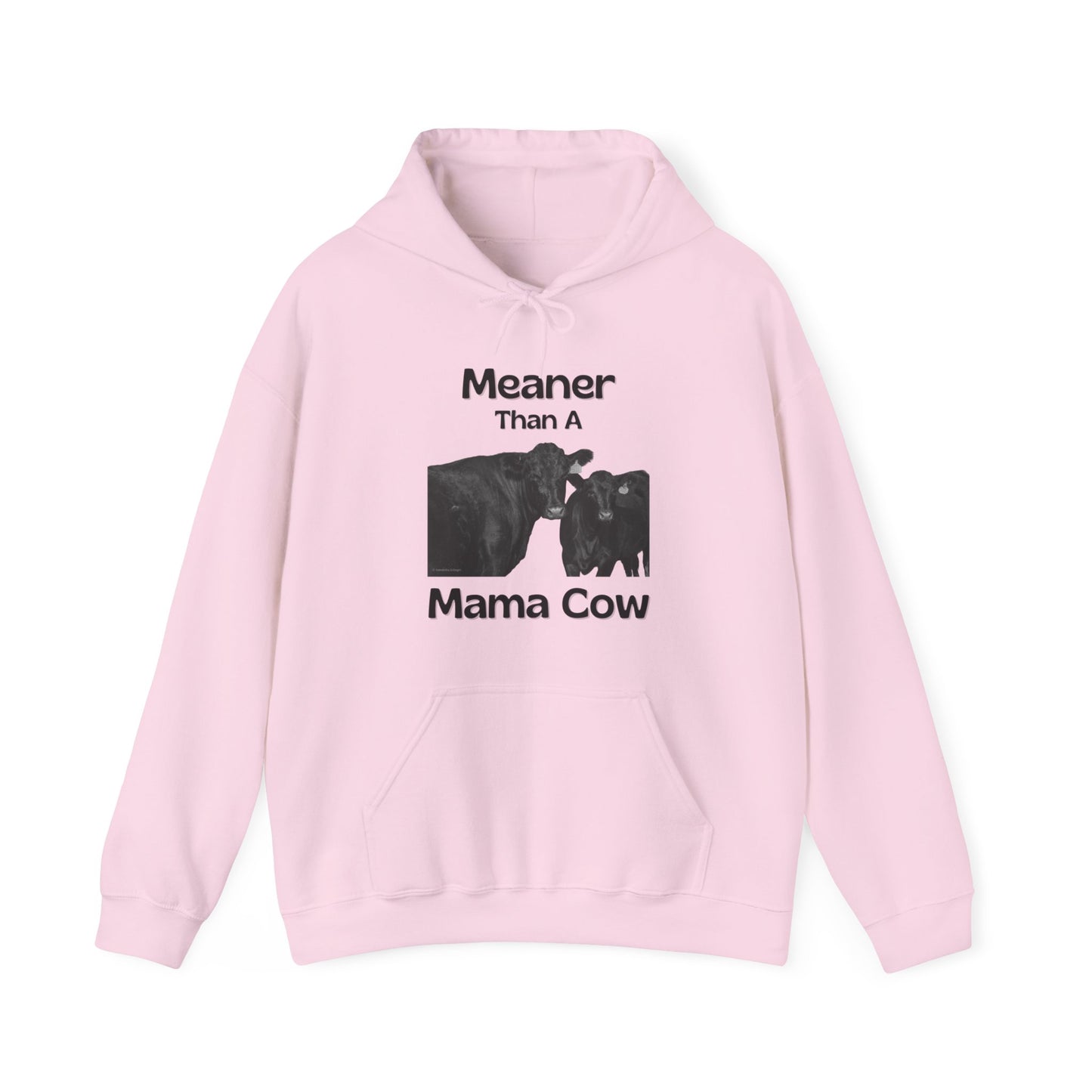 Meaner Than A Mama Cow Unisex Heavy Blend™ Hooded Sweatshirt