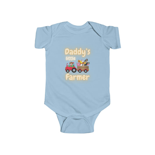 Daddy's little Farmer, Tractor Onsie, Infant Fine Jersey Bodysuit