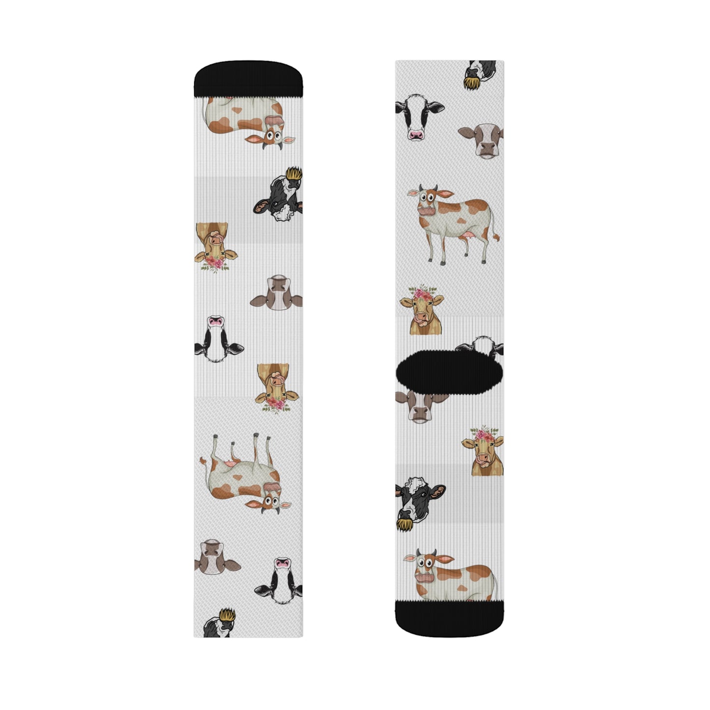 Cow Head Sublimation Socks