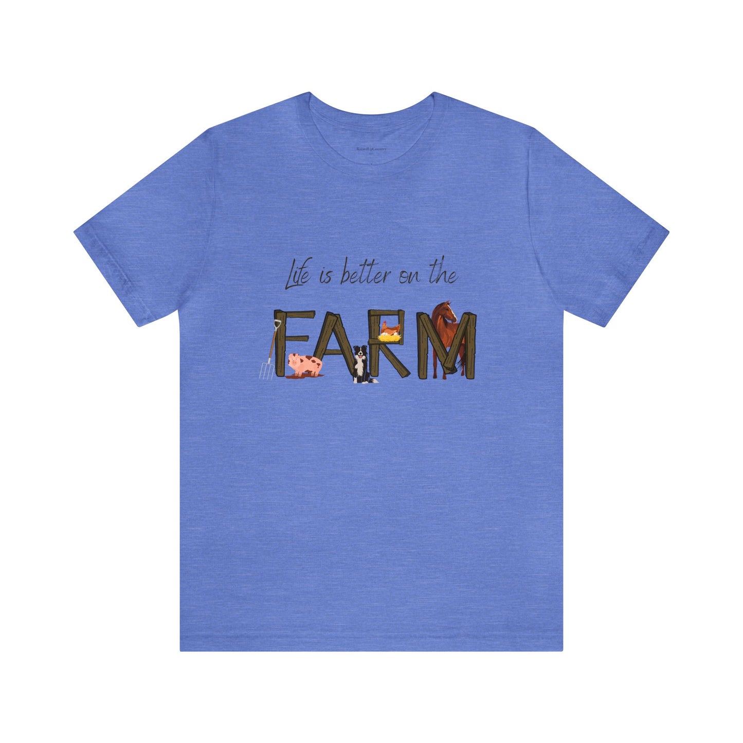 Life is Better on the Farm Unisex Jersey Short Sleeve Tee