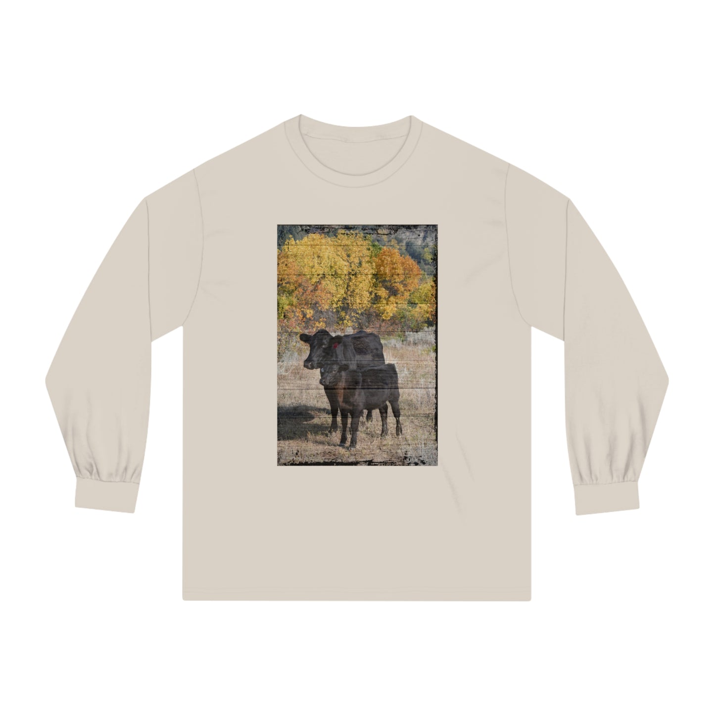 Black Angus Cow and Calf Unisex Classic Long Sleeve T-Shirt