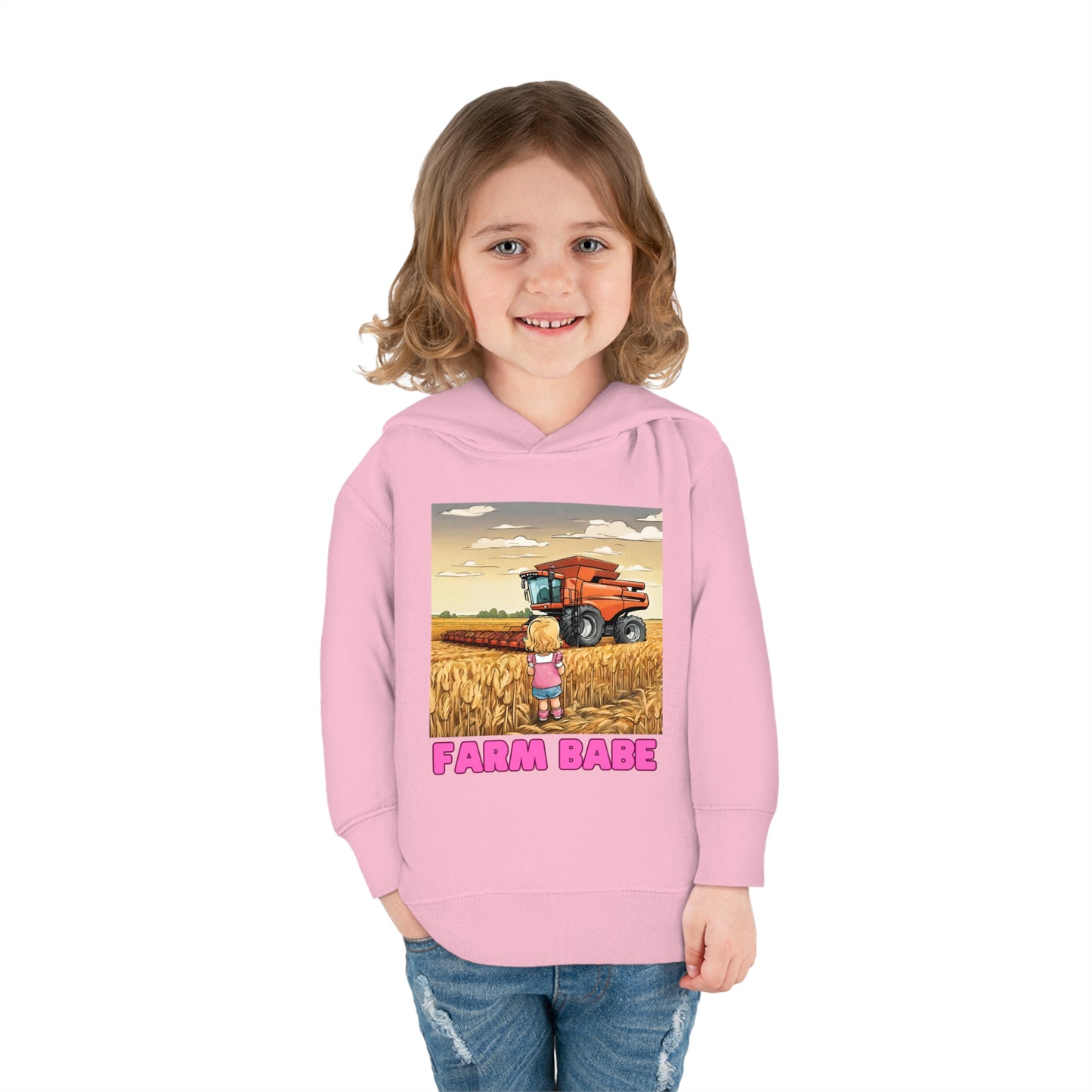 Farm Babe Toddler Pullover Fleece Hoodie