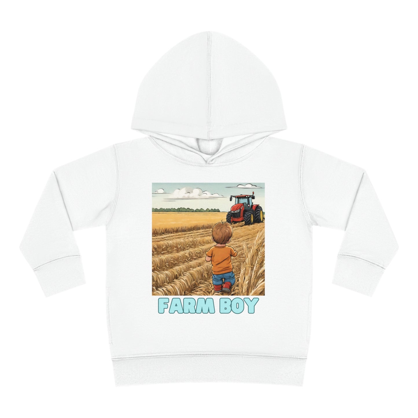 Farm Boy Toddler Pullover Fleece Hoodie