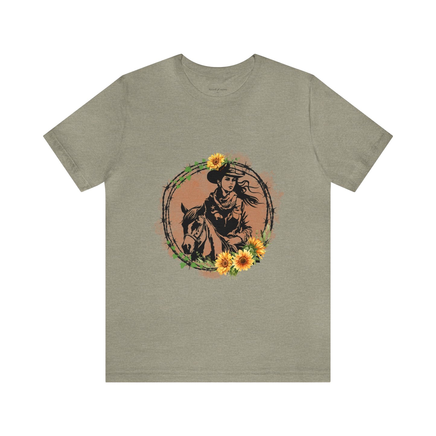 Cowgirl Horse Shirt, Unisex Jersey Short Sleeve Tee