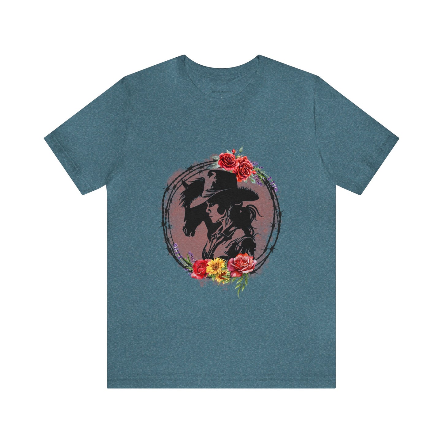 Cowgirl Horse Shirt, Unisex Jersey Short Sleeve Tee