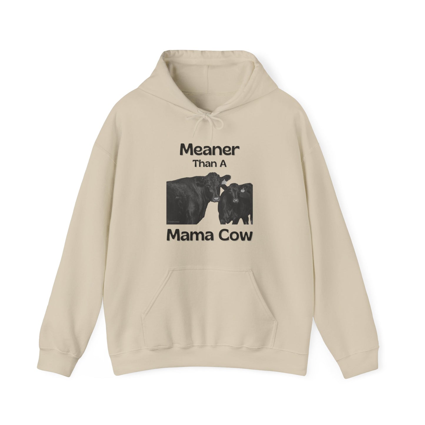 Meaner Than A Mama Cow Unisex Heavy Blend™ Hooded Sweatshirt