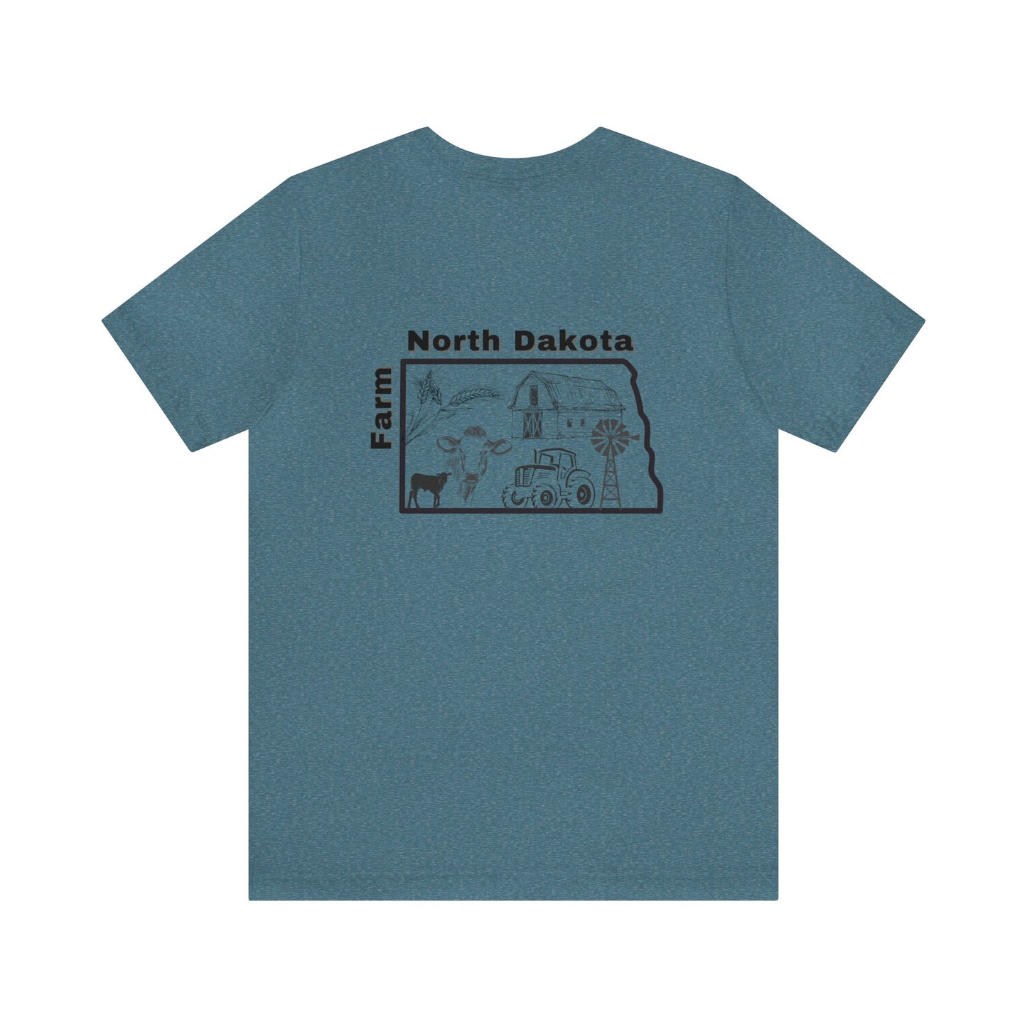 Farm North Dakota Unisex Jersey Short Sleeve Tee