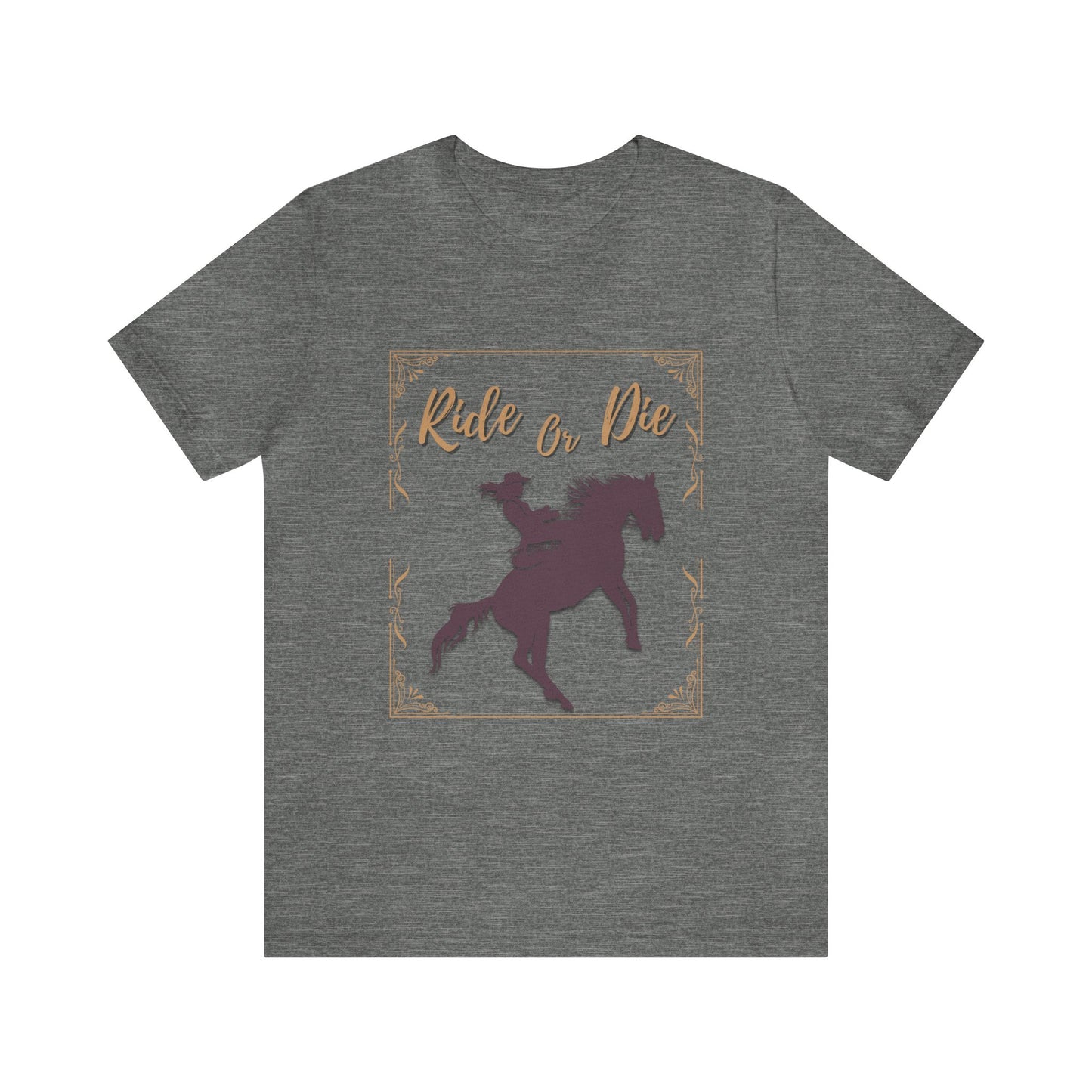 Ride or Die Cowgirl Unisex Jersey Short Sleeve Tee