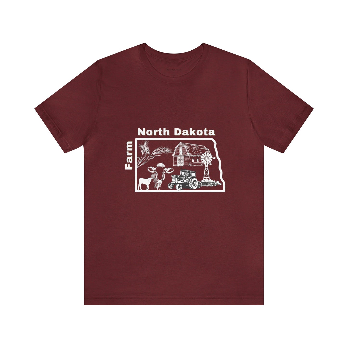 Farm North Dakota Unisex Jersey Short Sleeve Tee