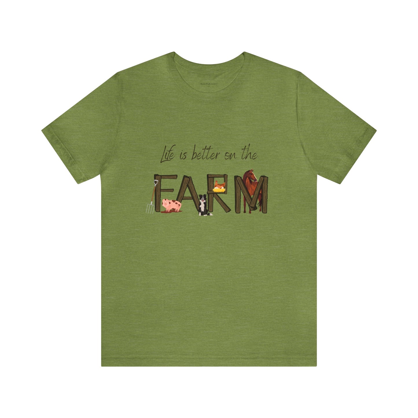 Life is Better on the Farm Unisex Jersey Short Sleeve Tee