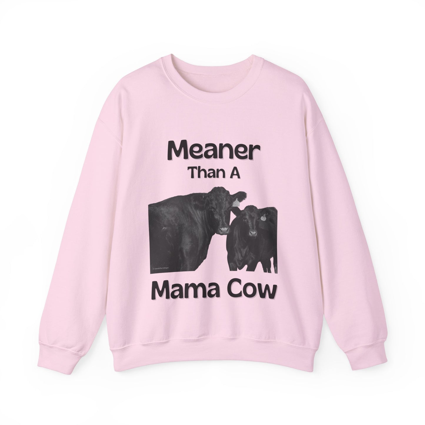 Meaner Than A Mama Cow Unisex Heavy Blend™ Crewneck Sweatshirt