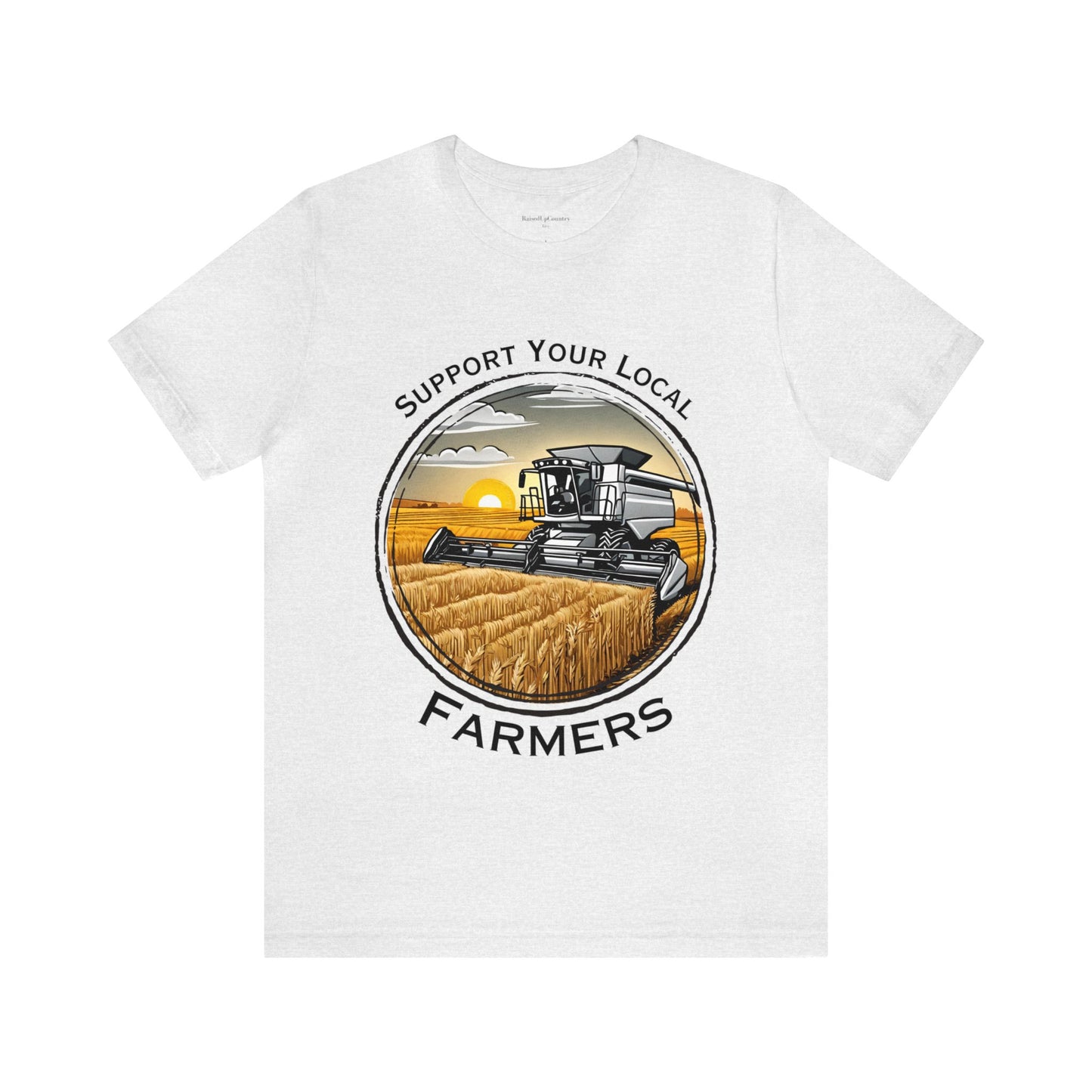 Support Your Local Farmers, Combine Unisex Jersey Short Sleeve Tee