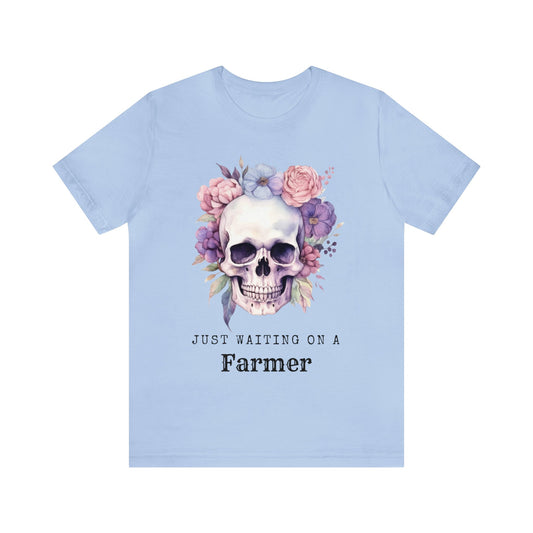 Waiting on a Farmer Unisex Jersey Short Sleeve Tee