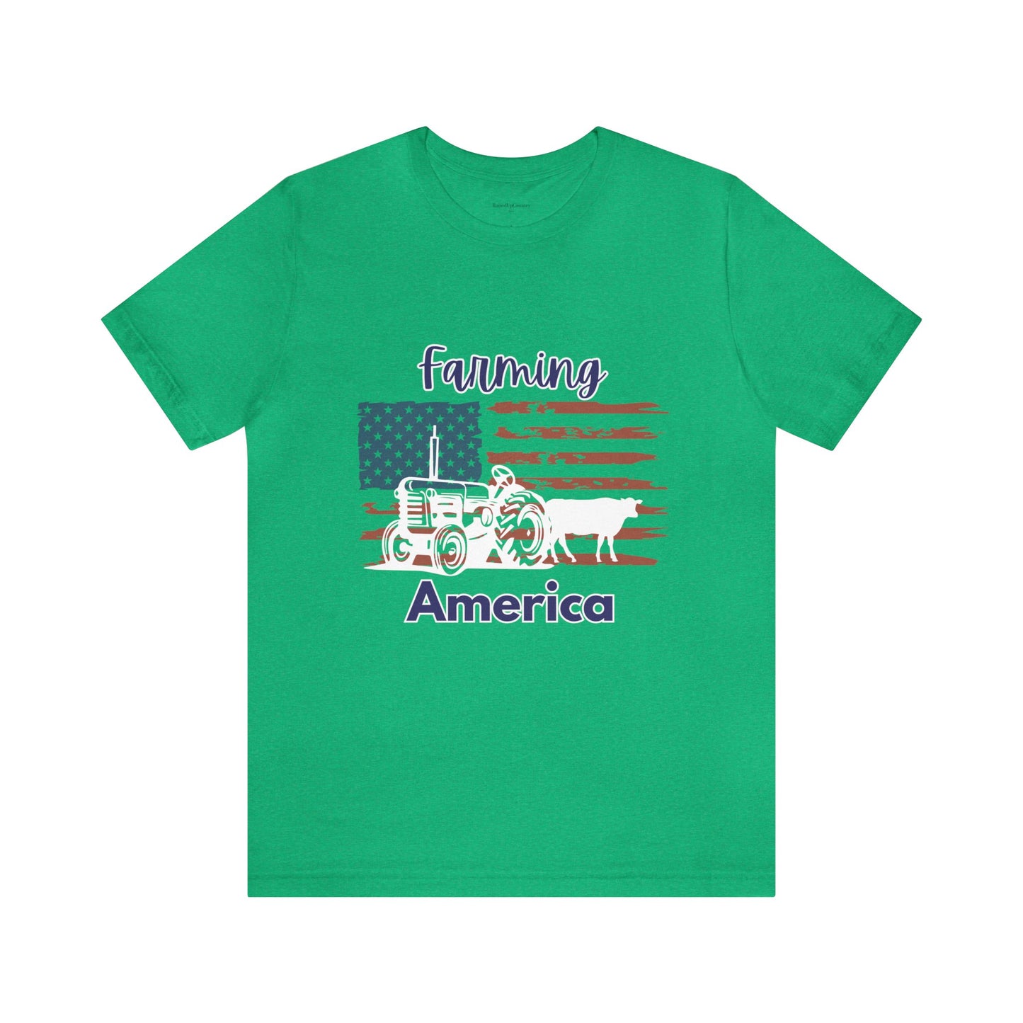 Farming America Tractor Unisex Jersey Short Sleeve Tee