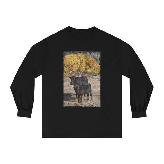 Black Angus Cow and Calf Unisex Classic Long Sleeve T-Shirt