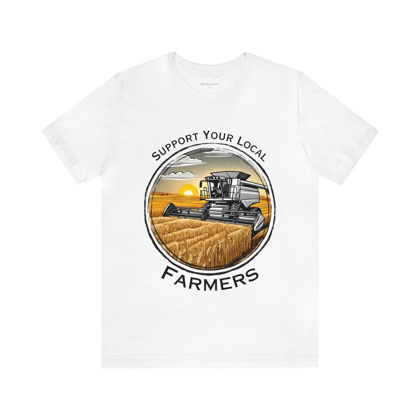 Support Your Local Farmers, Combine Unisex Jersey Short Sleeve Tee