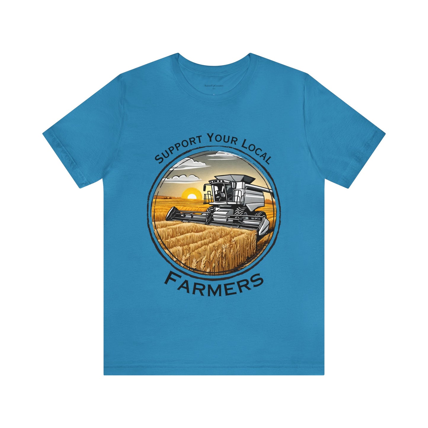 Support Your Local Farmers, Combine Unisex Jersey Short Sleeve Tee