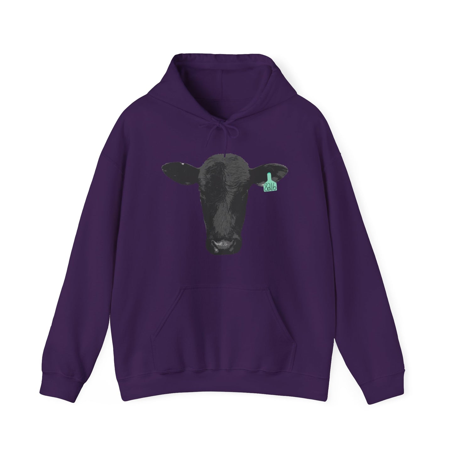 Black Angus Cow Unisex Heavy Blend™ Hooded Sweatshirt