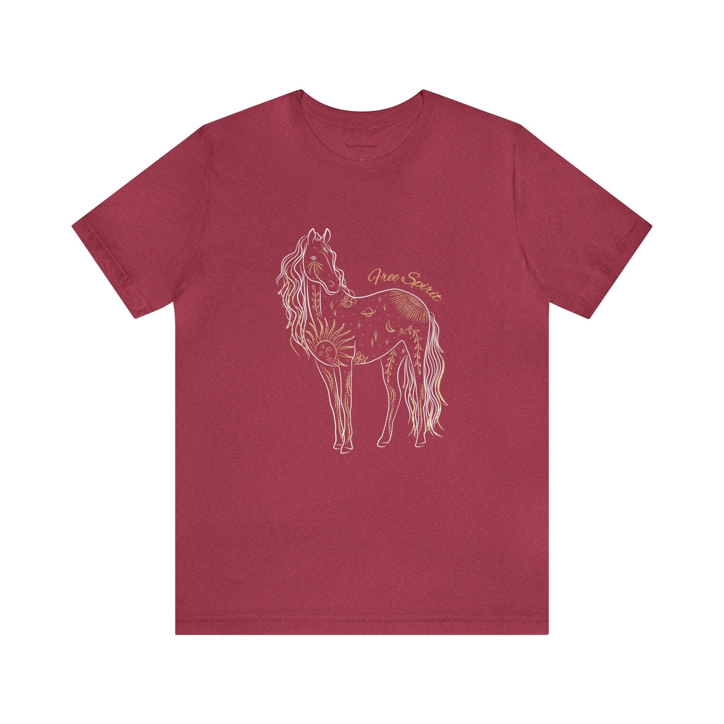 Free Spirit Horse Unisex Jersey Short Sleeve Tee