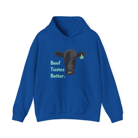 Beef Tastes Better, Eat Beef Unisex Heavy Blend™ Hooded Sweatshirt