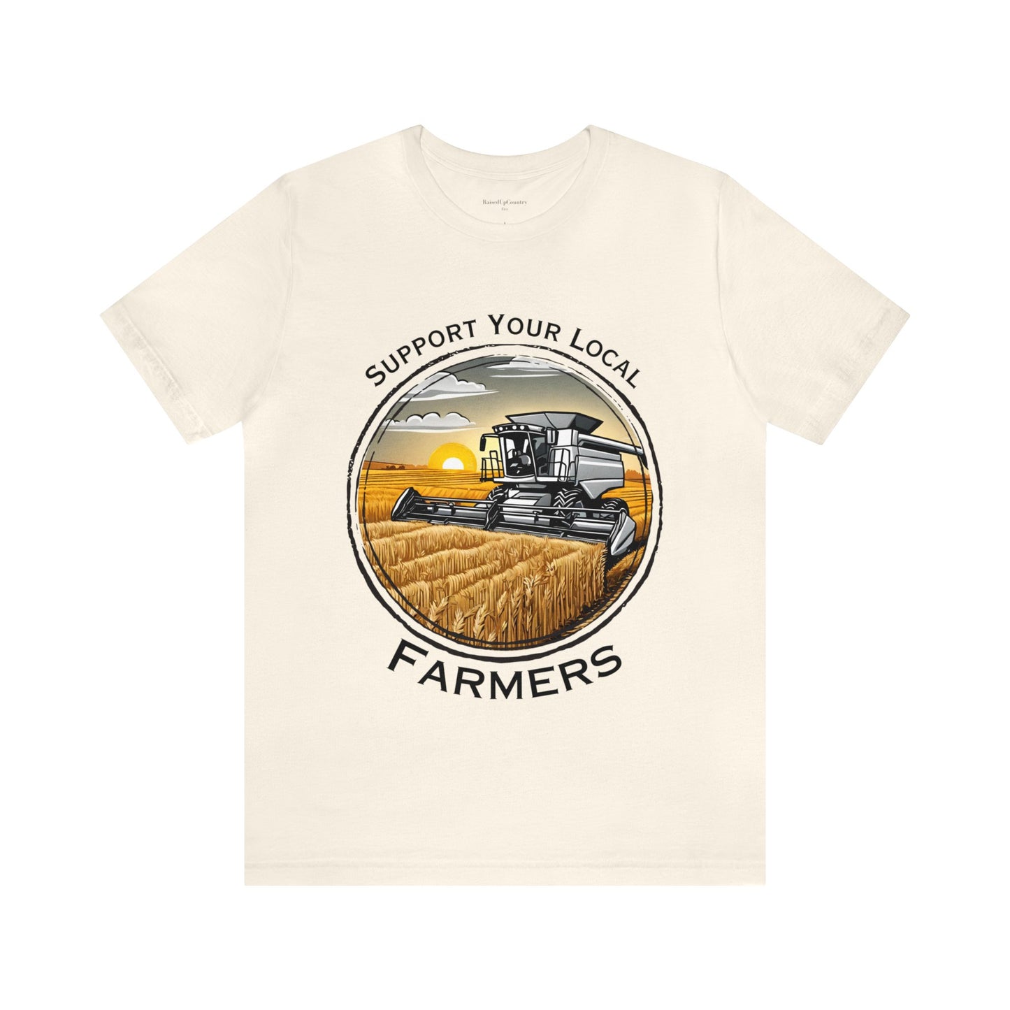 Support Your Local Farmers, Combine Unisex Jersey Short Sleeve Tee