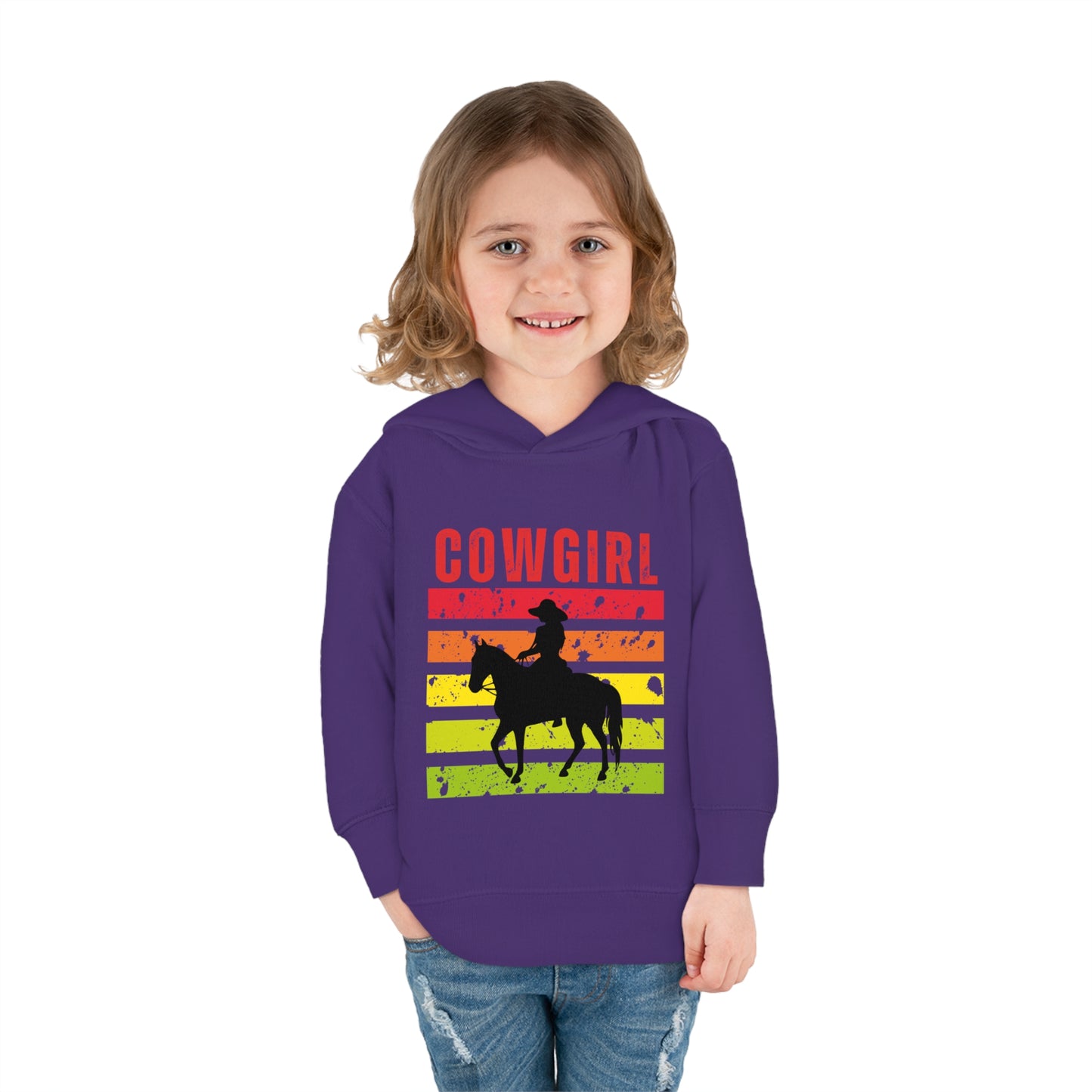 Cowgirl Toddler Pullover Fleece Hoodie