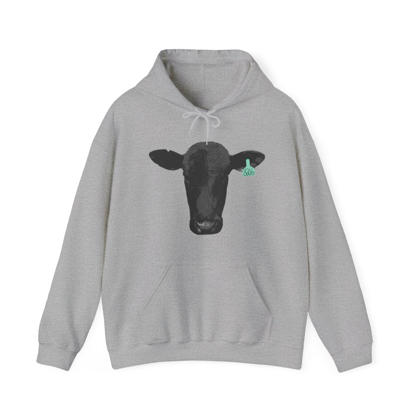 Black Angus Cow Unisex Heavy Blend™ Hooded Sweatshirt