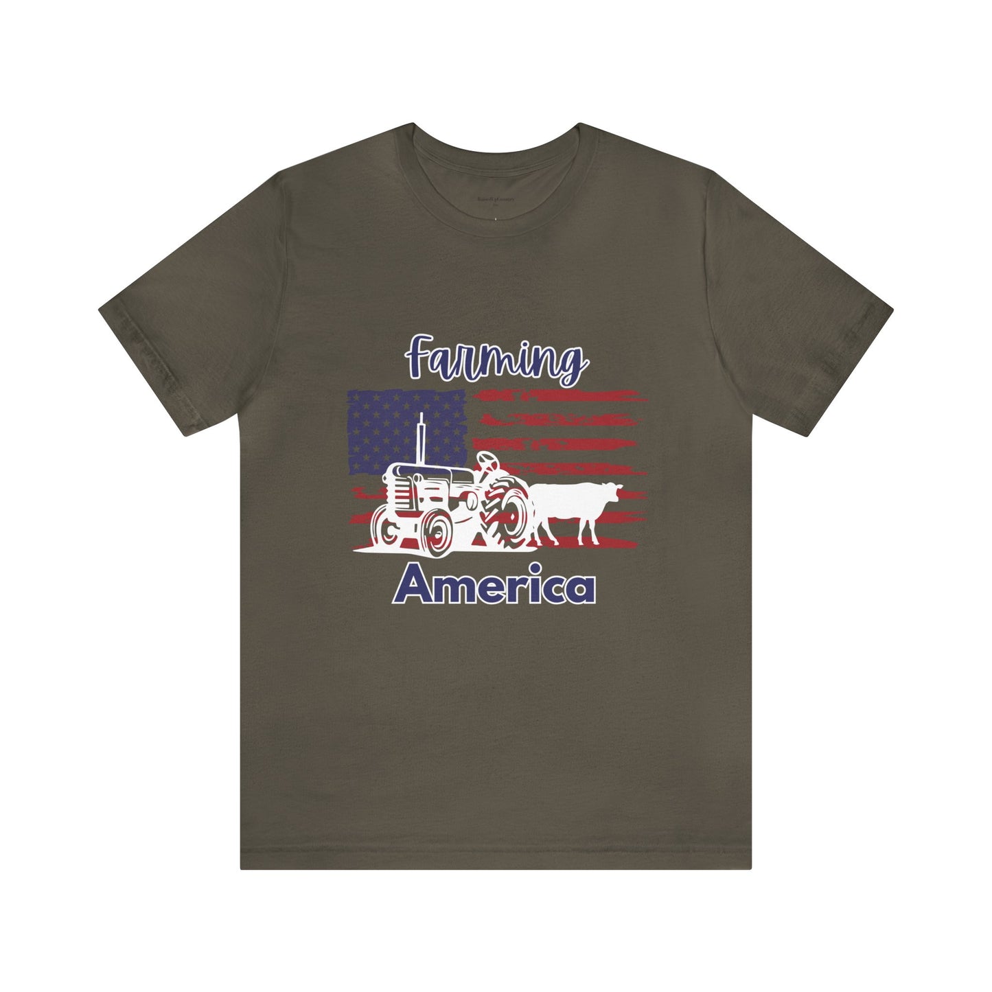 Farming America Tractor Unisex Jersey Short Sleeve Tee