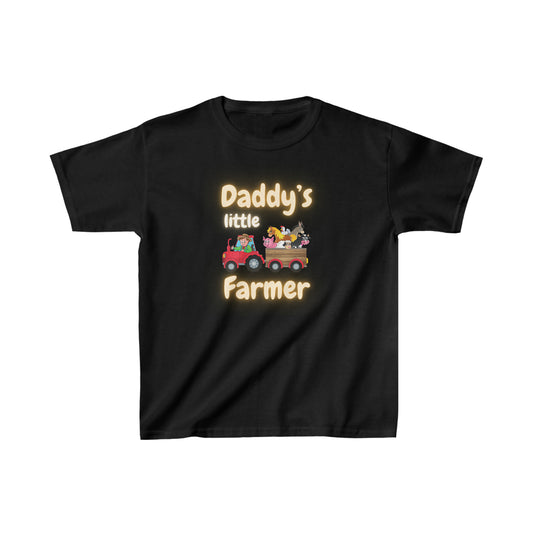 Daddy's little Farmer, Tractor Shirt, Kids Heavy Cotton™ Tee