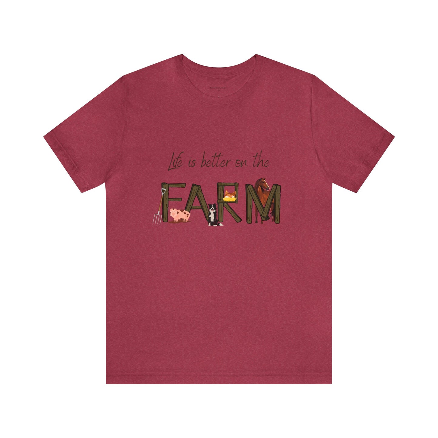 Life is Better on the Farm Unisex Jersey Short Sleeve Tee