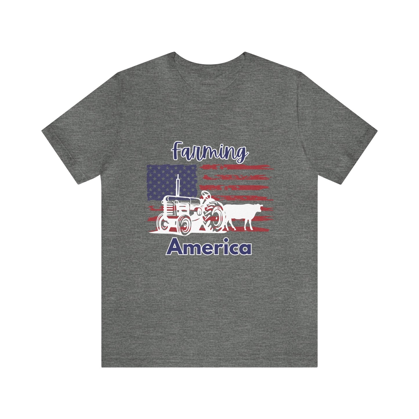 Farming America Tractor Unisex Jersey Short Sleeve Tee