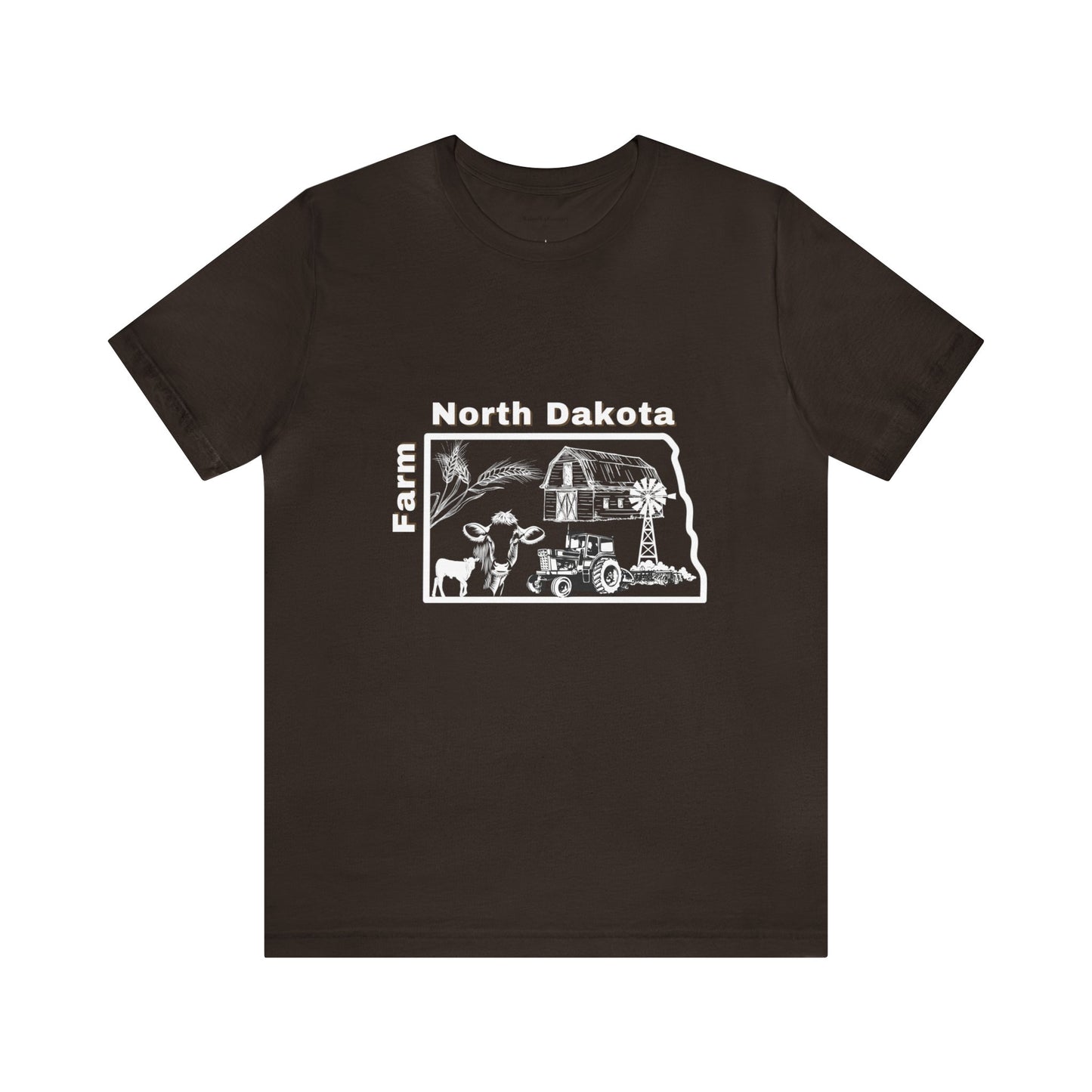 Farm North Dakota Unisex Jersey Short Sleeve Tee