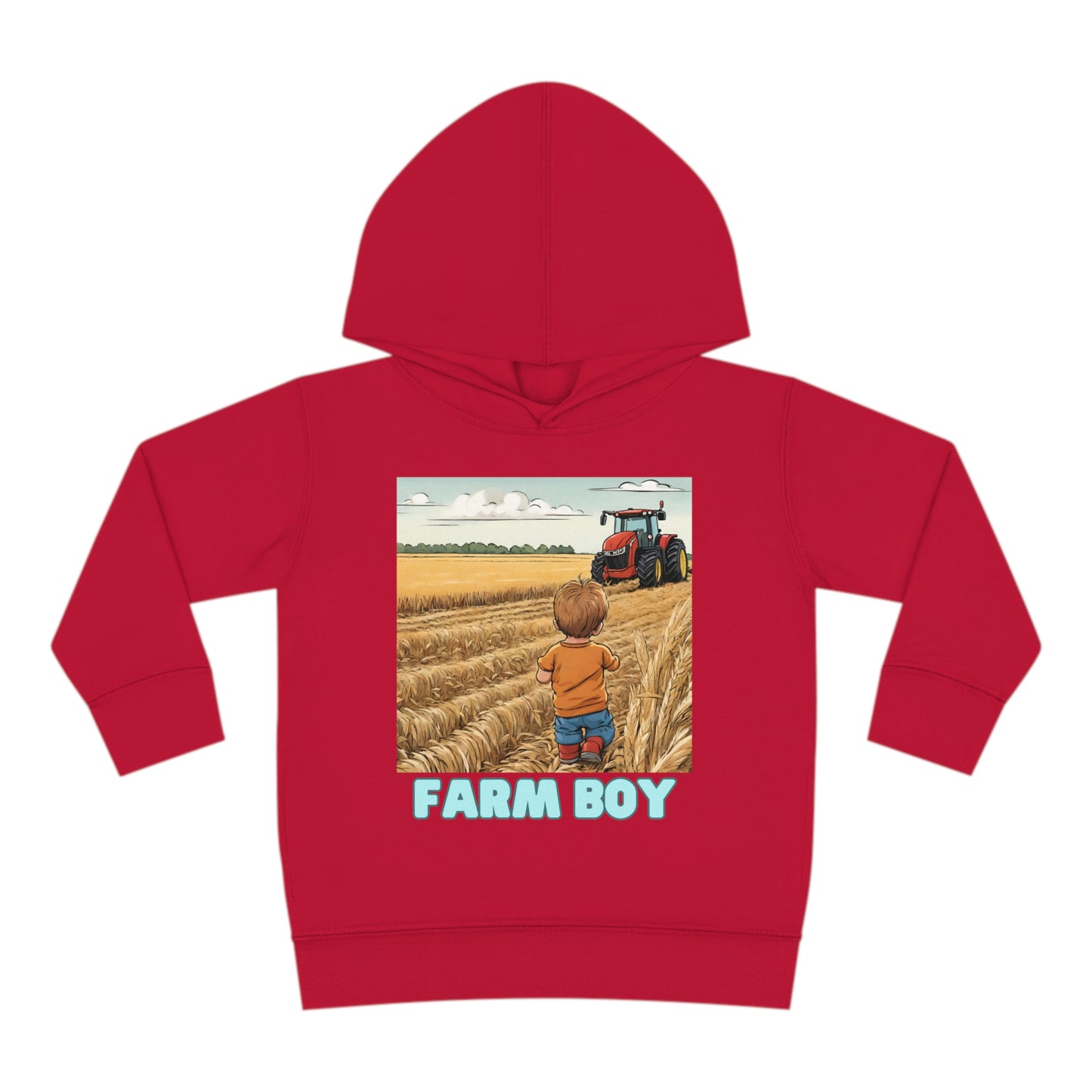 Farm Boy Toddler Pullover Fleece Hoodie