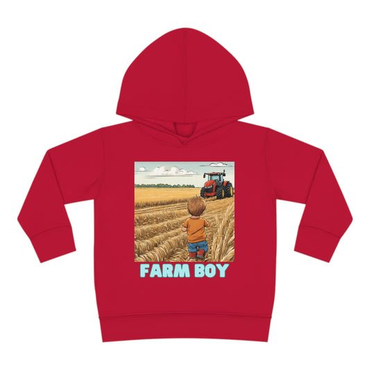 Farm Boy Toddler Pullover Fleece Hoodie