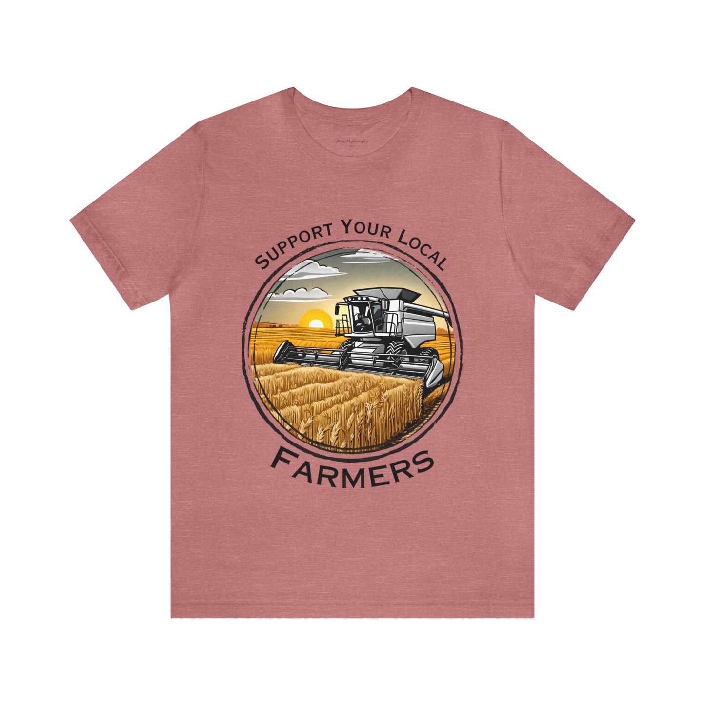 Support Your Local Farmers, Combine Unisex Jersey Short Sleeve Tee