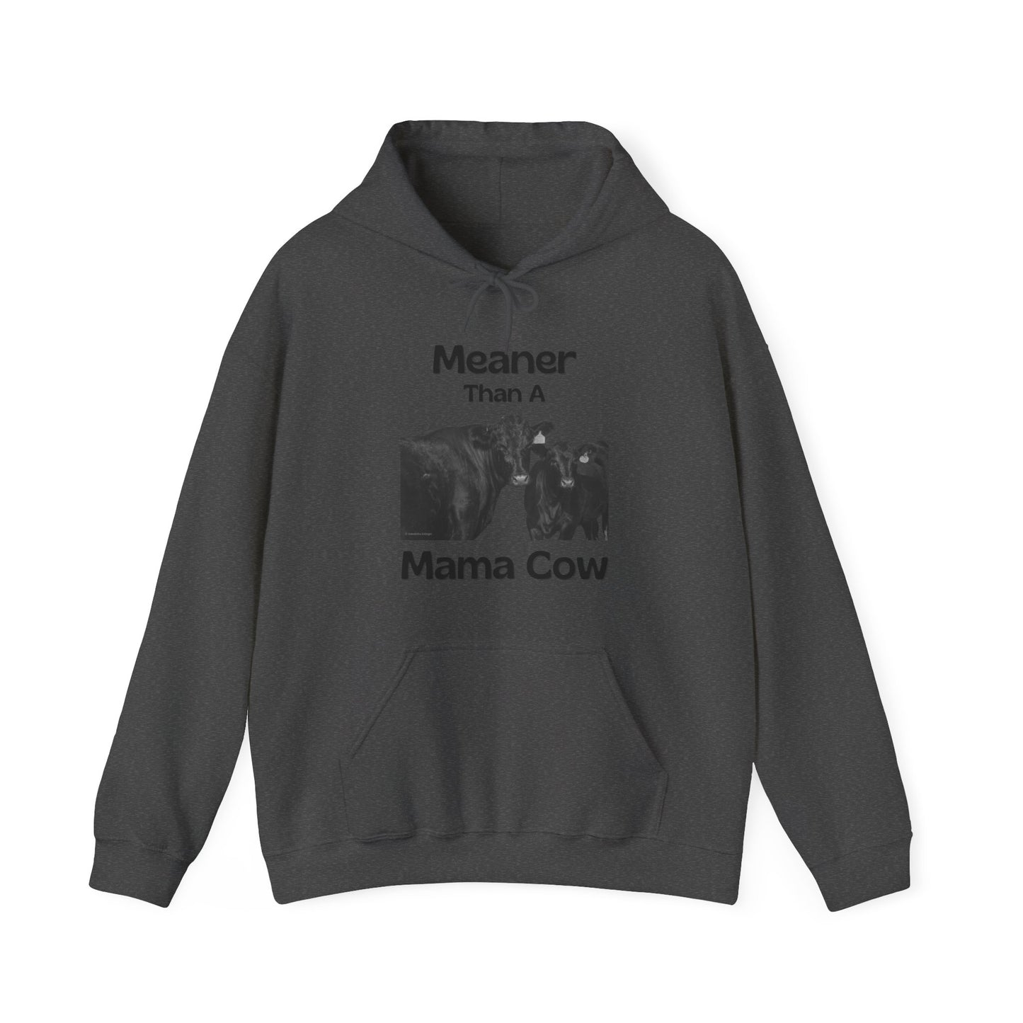 Meaner Than A Mama Cow Unisex Heavy Blend™ Hooded Sweatshirt