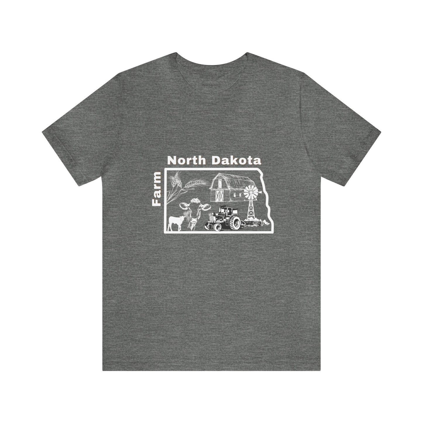 Farm North Dakota Unisex Jersey Short Sleeve Tee