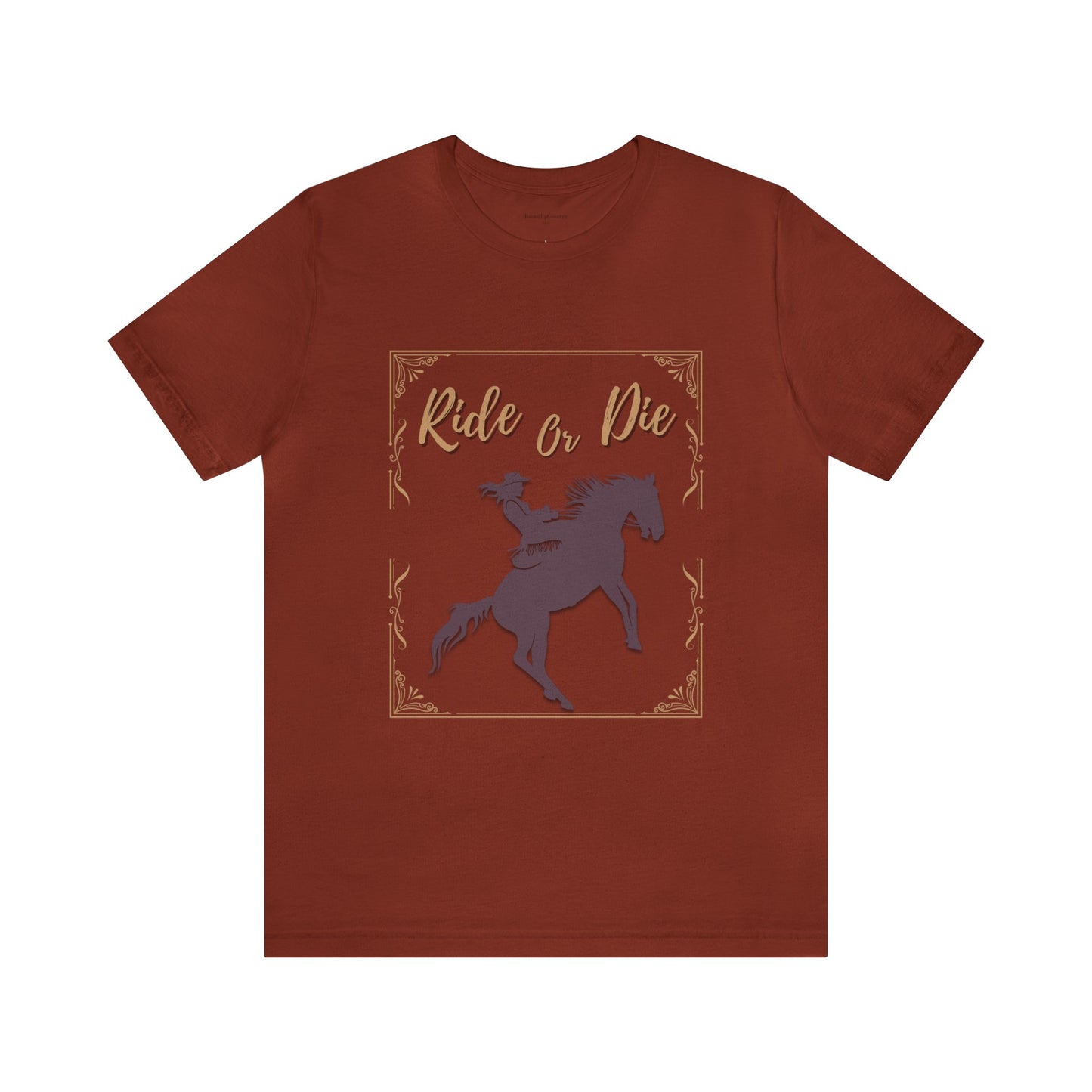 Ride or Die Cowgirl Unisex Jersey Short Sleeve Tee