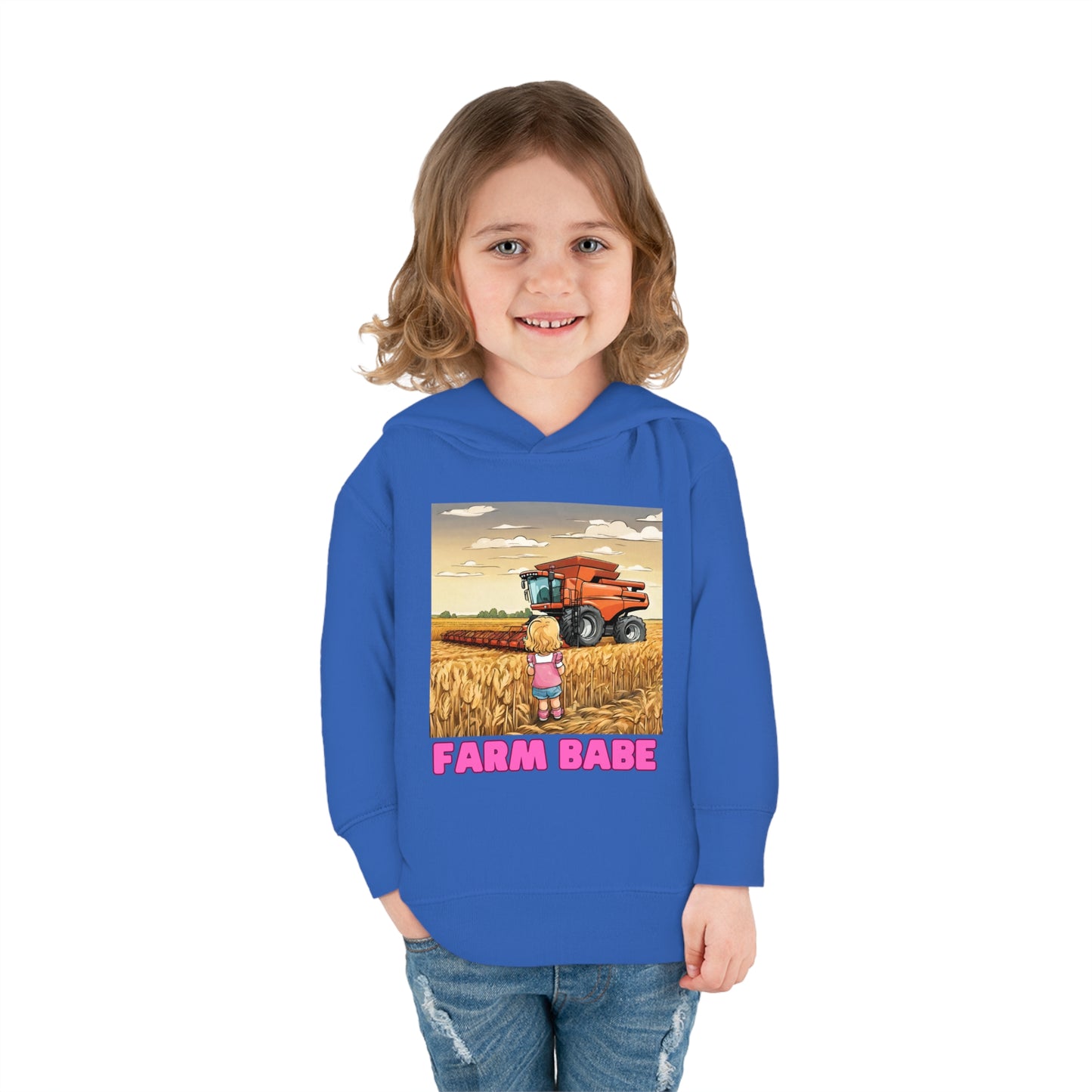 Farm Babe Toddler Pullover Fleece Hoodie