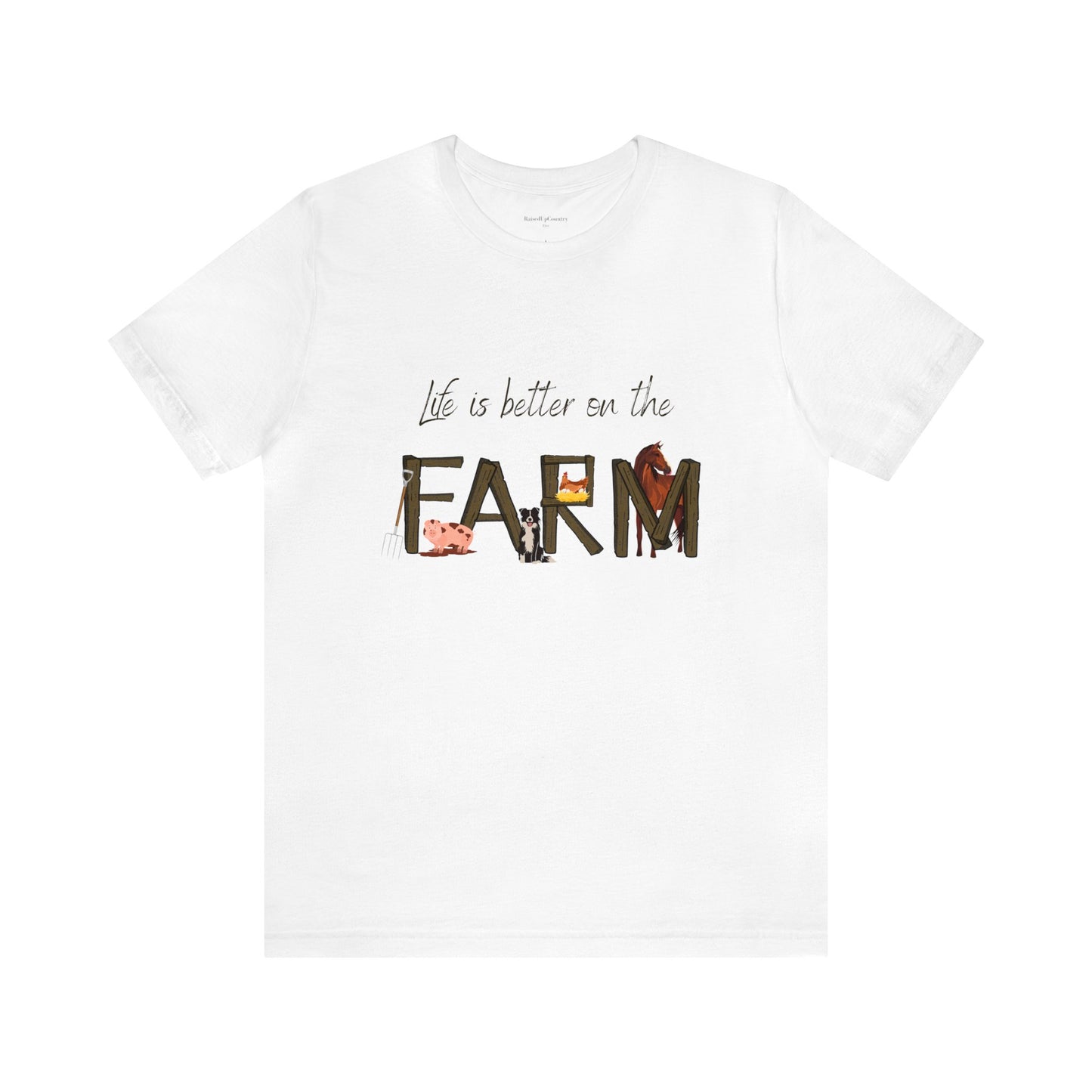 Life is Better on the Farm Unisex Jersey Short Sleeve Tee