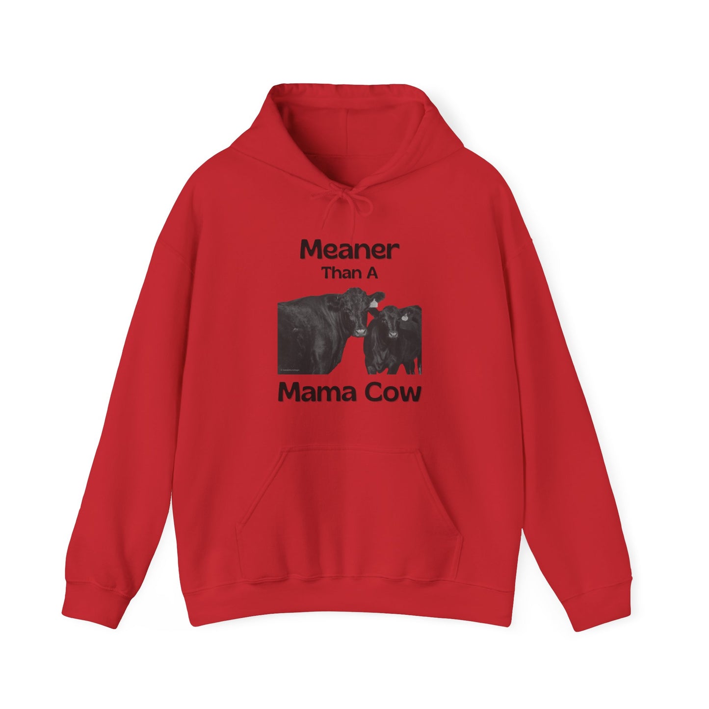 Meaner Than A Mama Cow Unisex Heavy Blend™ Hooded Sweatshirt