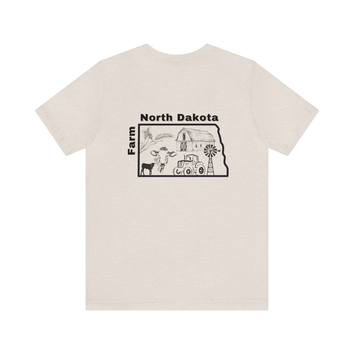 Farm North Dakota Unisex Jersey Short Sleeve Tee