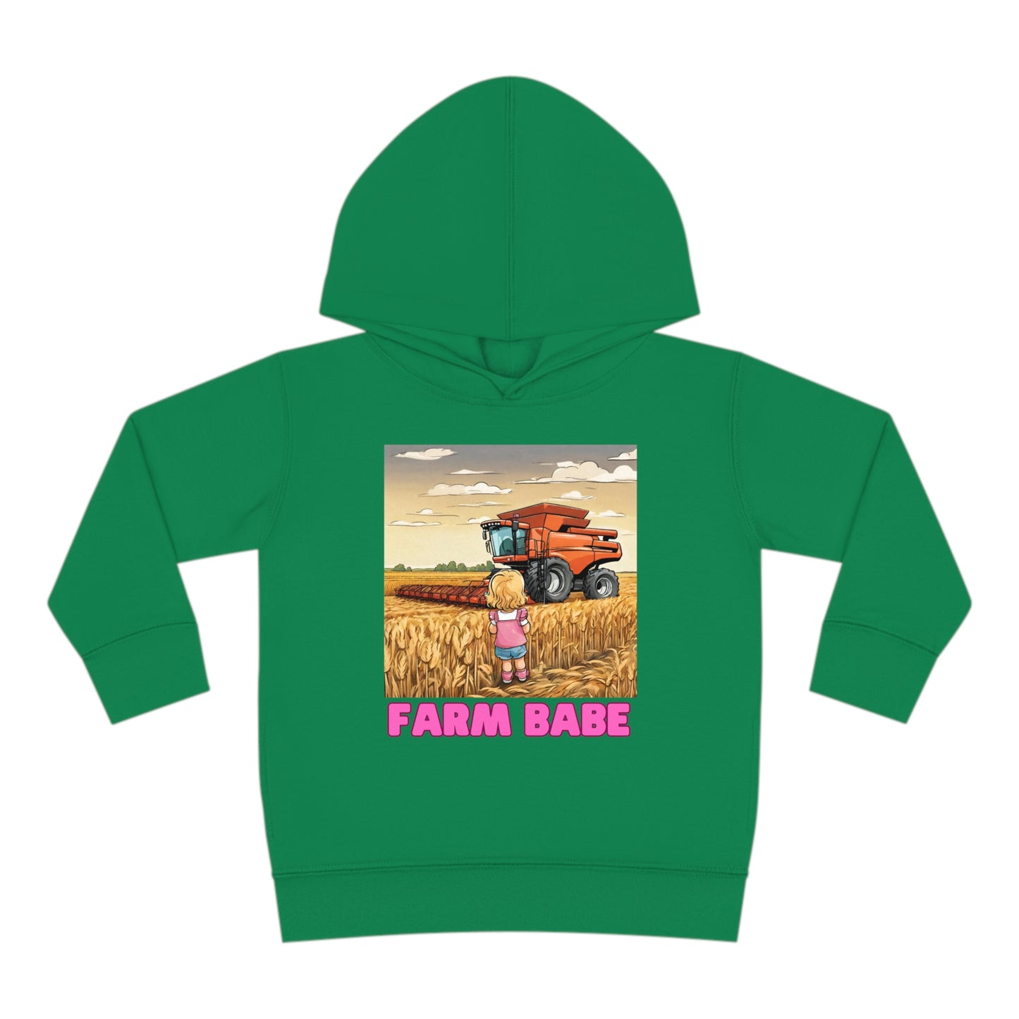 Farm Babe Toddler Pullover Fleece Hoodie