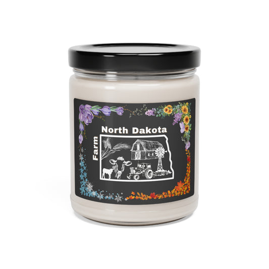 North Dakota Seasons, Scented Soy Candle, 9oz