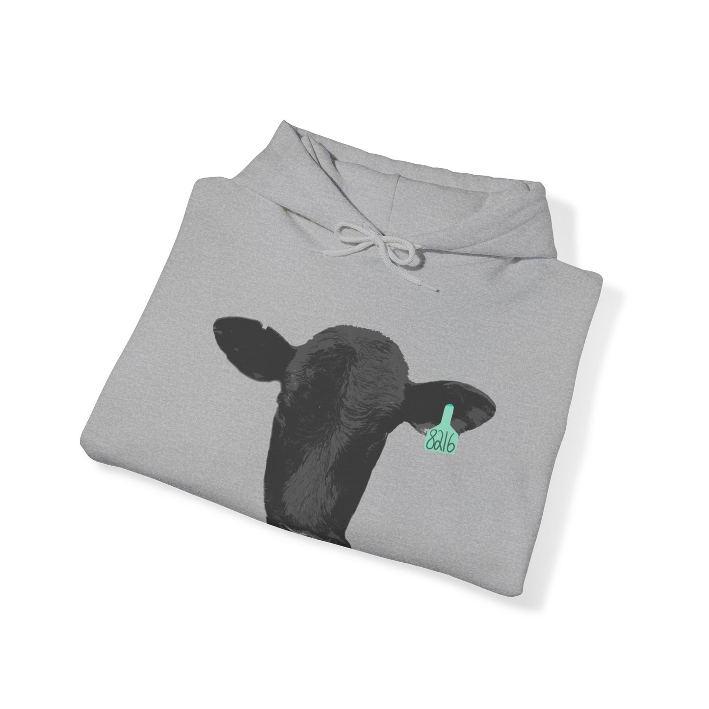 Black Angus Cow Unisex Heavy Blend™ Hooded Sweatshirt