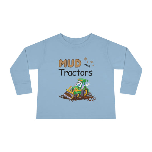 Mud and Tractors Toddler Long Sleeve Tee