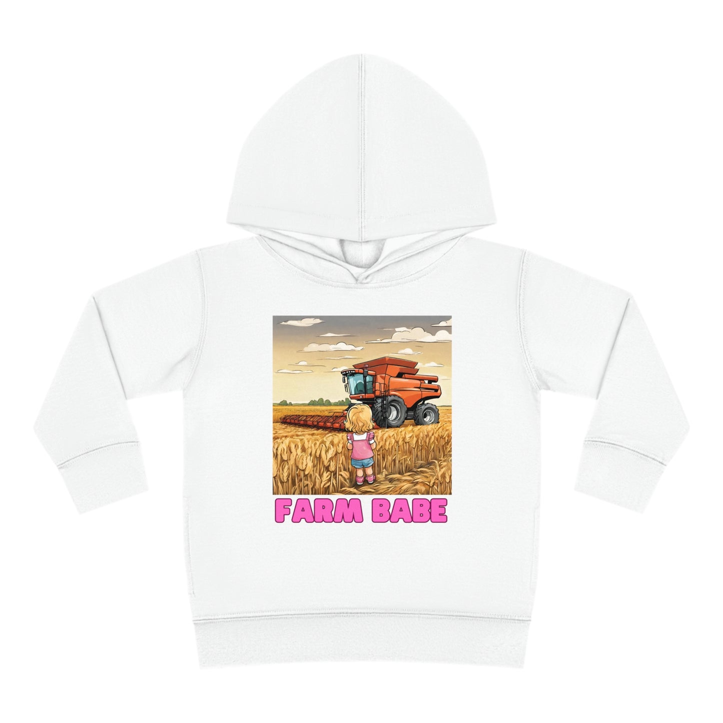 Farm Babe Toddler Pullover Fleece Hoodie