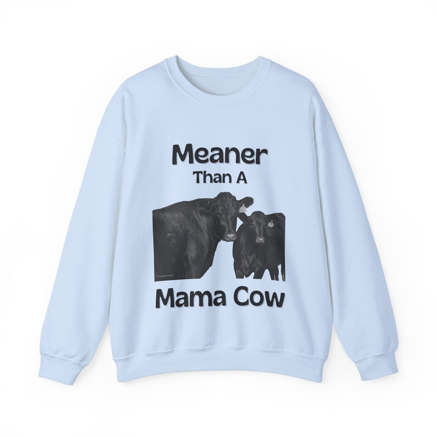 Meaner Than A Mama Cow Unisex Heavy Blend™ Crewneck Sweatshirt