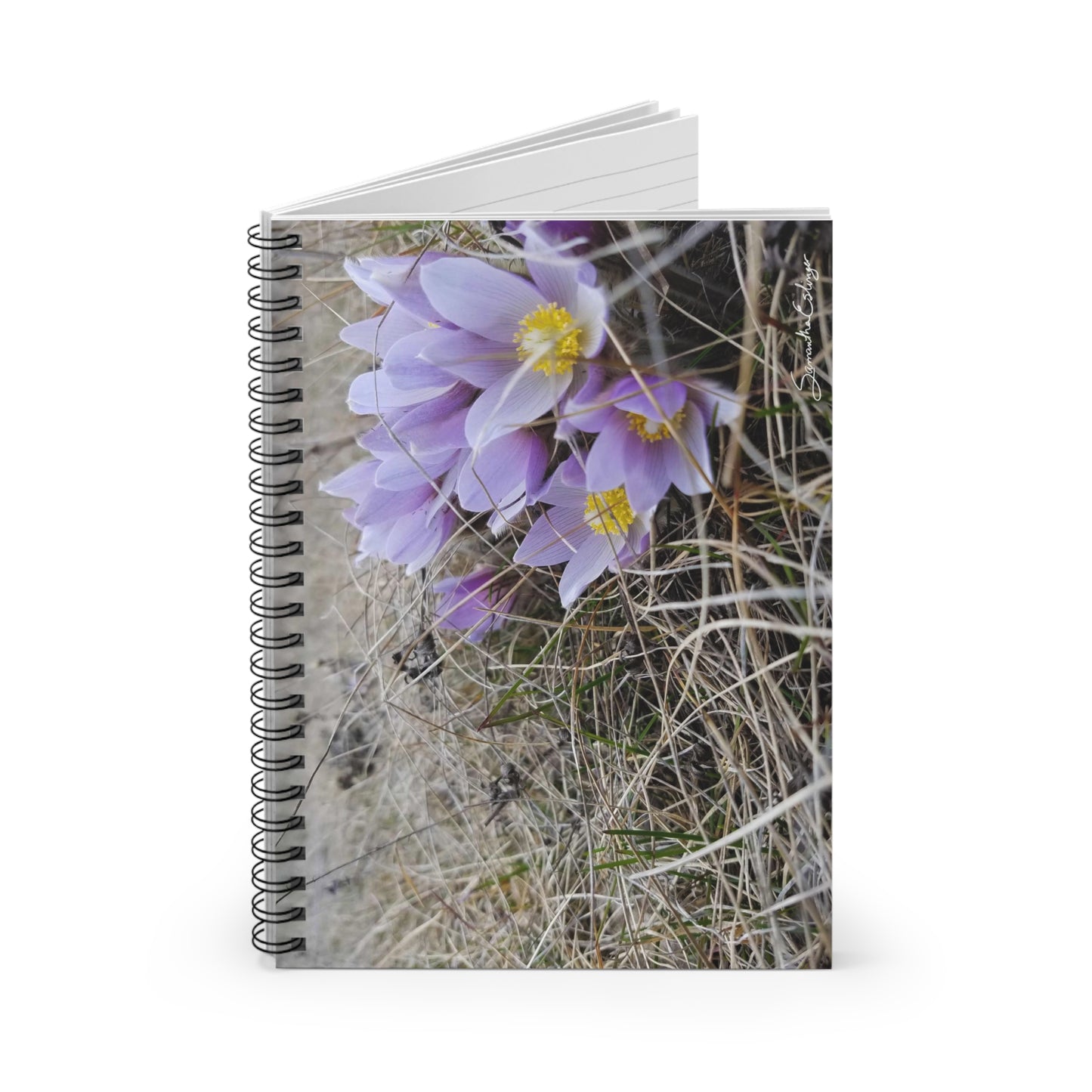 Crocus Flower Spiral Notebook - Ruled Line